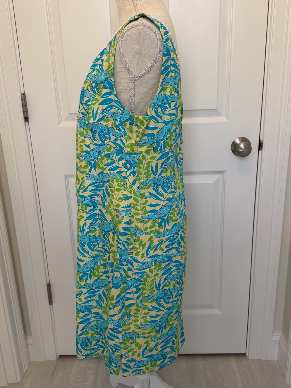 VINTAGE WHITE LABEL LILLY PULITZER MIMOSA EVERGLADES ALLIGATOR DRESS - Picture 6 of 15